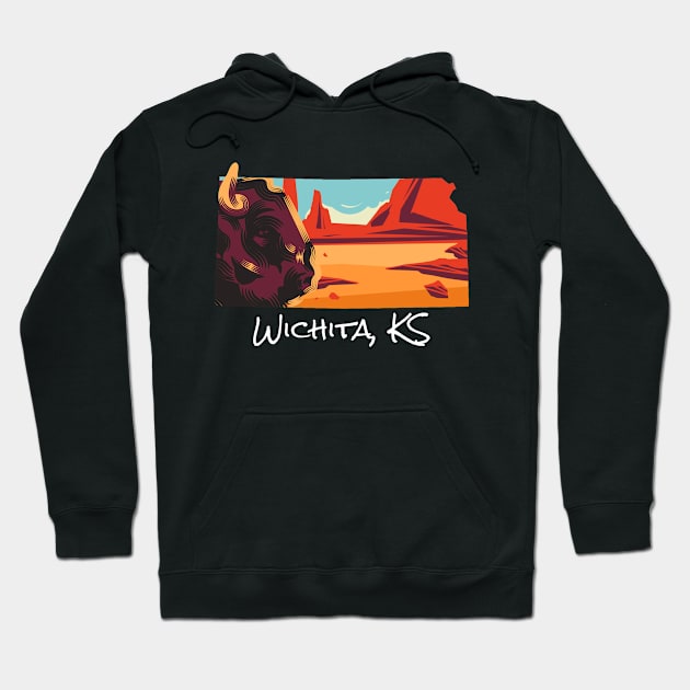 Wichita Kansas Hoodie by A Reel Keeper